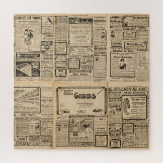 Alte Zeitung: Vintager Hintergrund. Puzzle