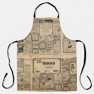 Alte Zeitung: Vintager Hintergrund. Schürze