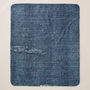 Alte zerrissene Denim: Jeans Textur. Sherpadecke