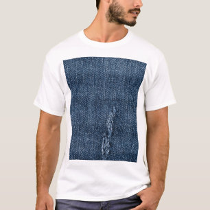 Alte zerrissene Denim: Jeans Textur. T-Shirt