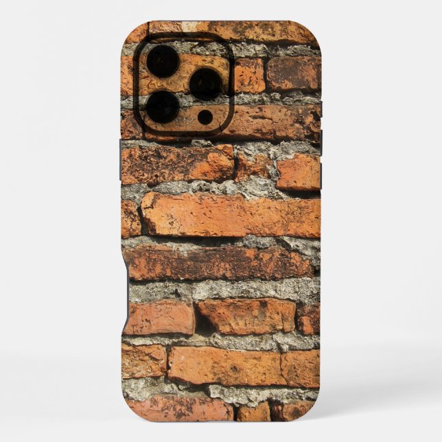 Alte Ziegelmauer iPhone Hülle (Rückseite)