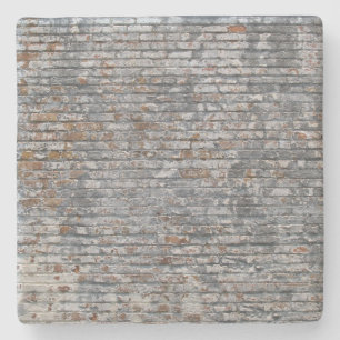 Alte Ziegelwand Textur, Square Untersetzer