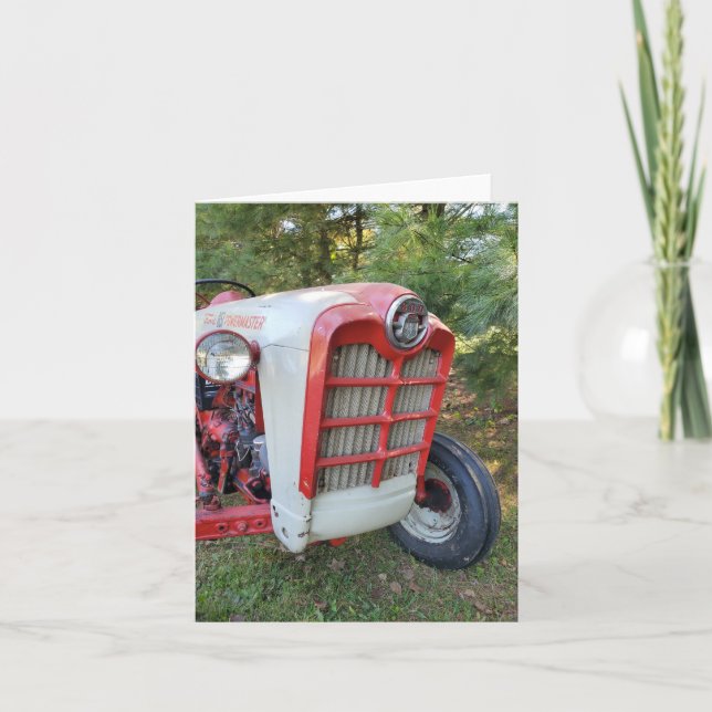 Alte Zugmaschine Karte (Vorderseite)