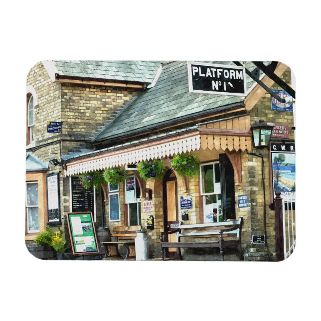 ALTE ZUGSSTATIONEN Vereinigtes Königreich Magnet (Horizontal)