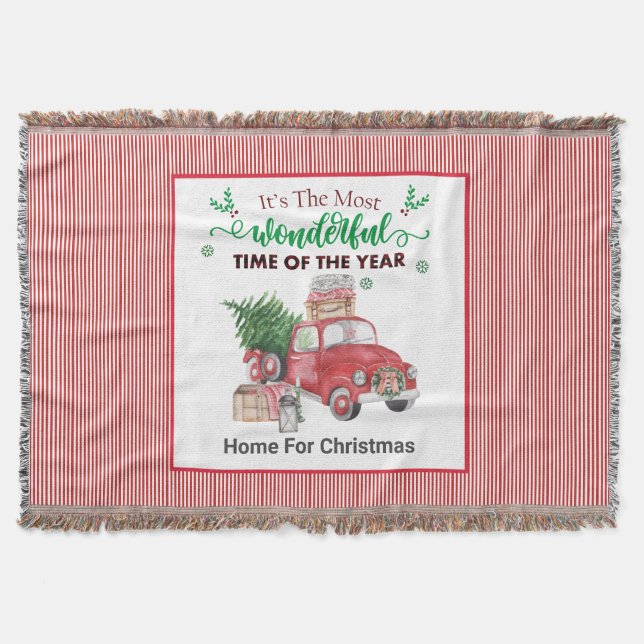 Alte Zuhause zum Weihnachten Decke (Vorderseite)