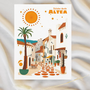 Altea Spanien Urlaub Costa Blanca Postcar Postkarte