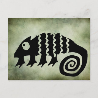 altehrwürdige afrikanische Stammessymbole Postkarte