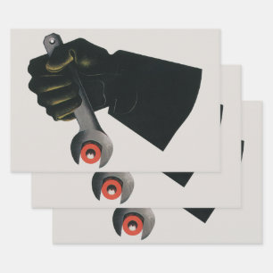 Alteingesessener Fabrikmaschinenführer Geschenkpapier Set