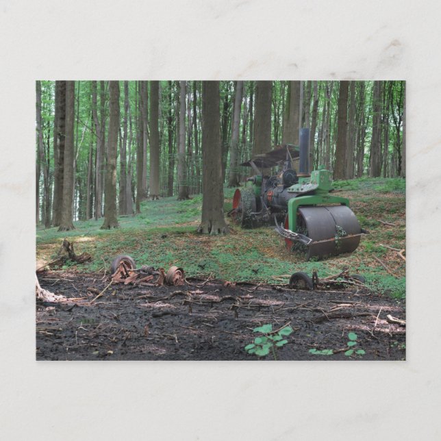 Alteisen III - Dampfwalze Postkarte (Vorderseite)