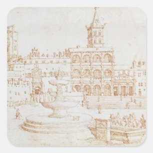 Alten St Peter Quadratischer Aufkleber