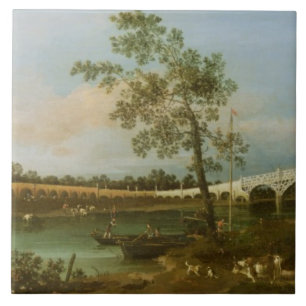 Alten Waltons Brücke, 1755 (Öl auf Leinwand) Fliese