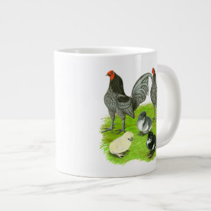 Altenglische Blaue Spiel Familie Jumbo-Tasse