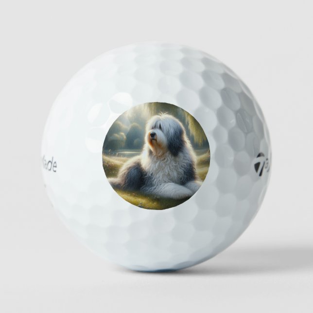 Altenglischer Schäferhund Golfball (Vorderseite)