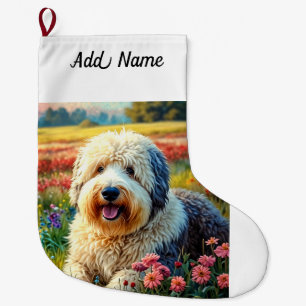 Altenglischer Schäferhund Großer Weihnachtsstrumpf
