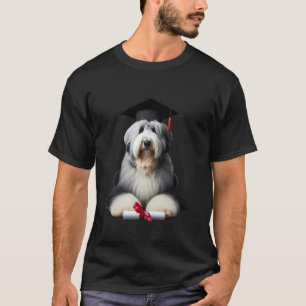 Altenglischer Schäferhund Hund Abschlussmütze Abso T-Shirt