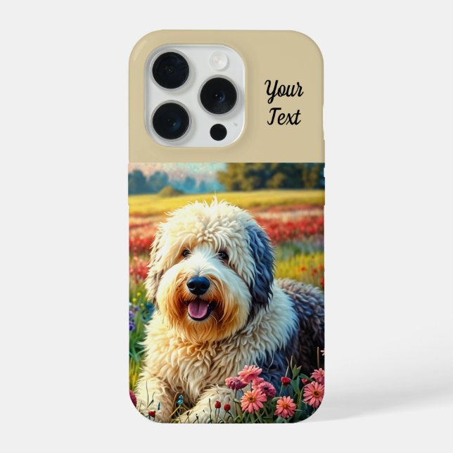 Altenglischer Schäferhund iPhone Hülle (Rückseite)