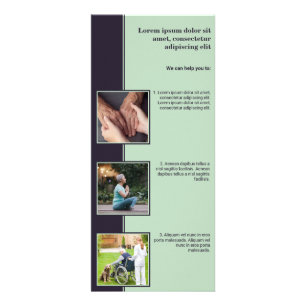 Altenpflege-Dienstleistungen Flyer Werbekarte