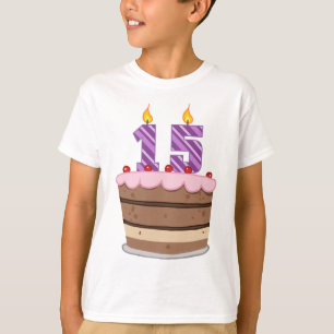 Alter 15 auf Geburtstagskuchen T-Shirt
