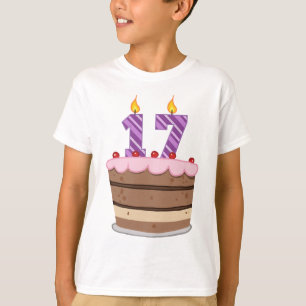 Alter 17 auf Geburtstagskuchen T-Shirt