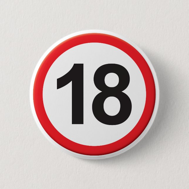 Alter 18 button (Vorderseite)