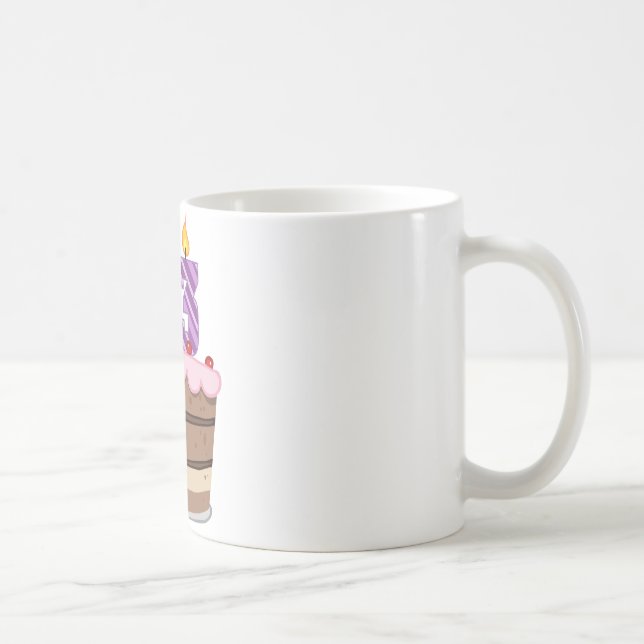 Alter 23 auf Geburtstags-Kuchen Tasse (Rechts)