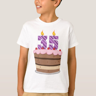 Alter 35 auf Geburtstagskuchen T-Shirt