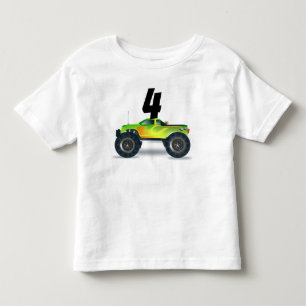 ALTER 4 VIER JUNGEN MONSTER TRUCK T-SHIRT