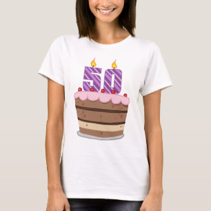 Alter 50 auf Geburtstagskuchen T-Shirt