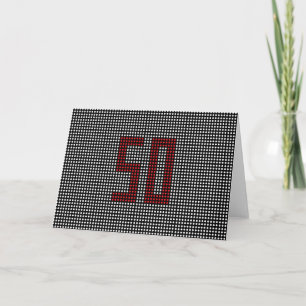 Alter 50 Geburtskarte Karte