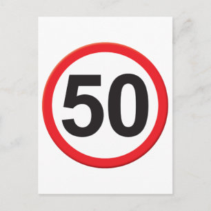 Alter 50 postkarte