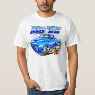 Alter '55 Gewohnheits-Lieferwagen-LKW-Cartoon T-Shirt