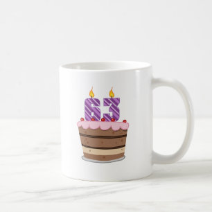 Alter 63 auf Geburtstags-Kuchen Kaffeetasse
