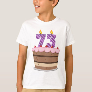 Alter 73 auf Geburtstagskuchen T-Shirt