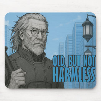 Alter, aber nicht harmloser Cyberpunk-Samurai-Maus Mousepad