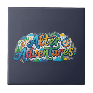 Alter Adventures – Grafik-T-Shirt mit mutigem Aben Fliese