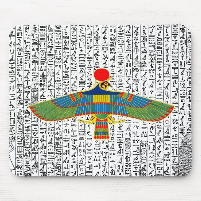 Alter ägyptischer Gott Horus Hawk Mousepad (Vorne)
