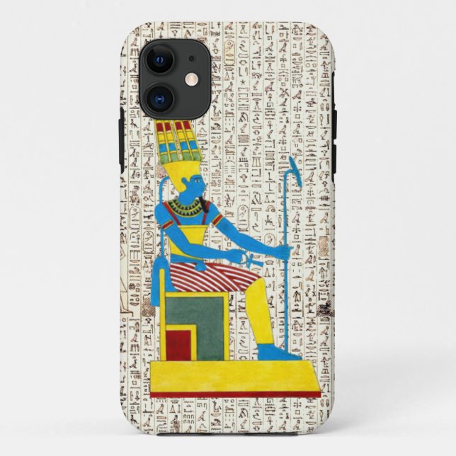 Alter ägyptischer Gott Osiris Hieroglyphics Design Case-Mate iPhone Hülle (Rückseite)