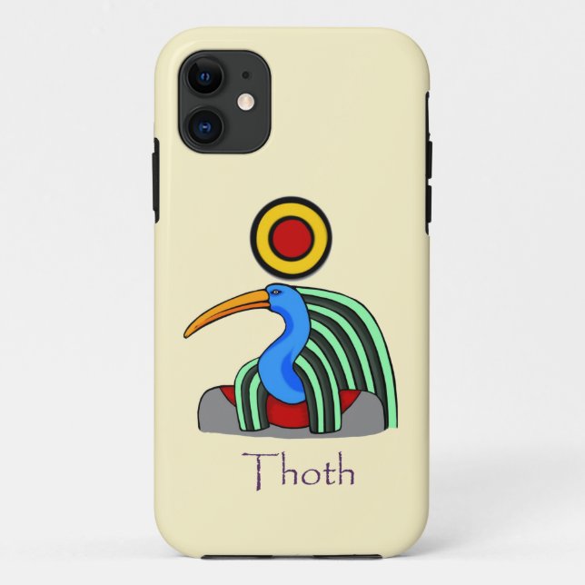 Alter ägyptischer Gott Thoth Case-Mate iPhone Hülle (Rückseite)