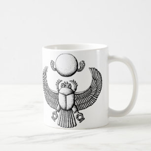 Alter ägyptischer Scarabäus Schwarzweiss Tasse