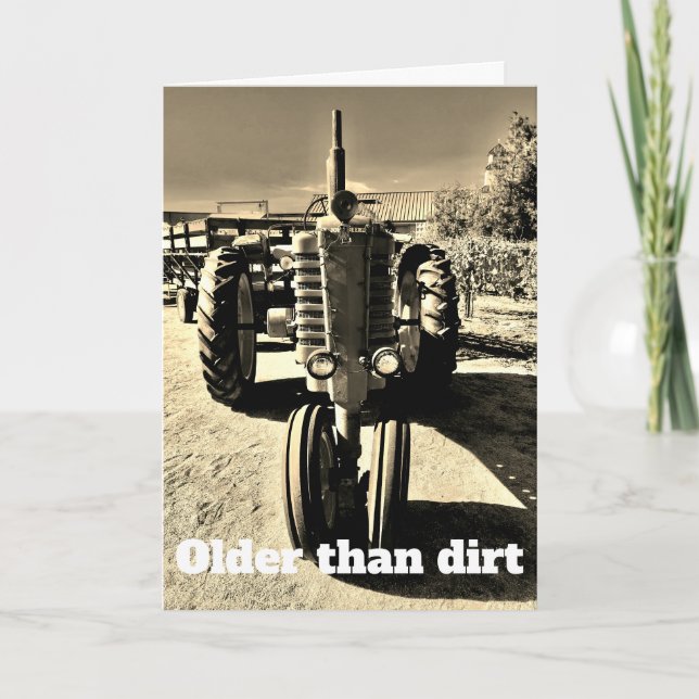 Älter als Schmutz Karte (Vorderseite)