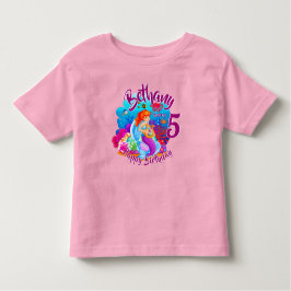 Alter ändern Name Mermaid Geburtstagspartei person Kleinkind T-shirt