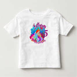 Alter ändern Name Mermaid Geburtstagspartei person Kleinkind T-shirt