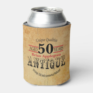 Alter, Antique, Reife und Vintag 50. Geburtstag Dosenkühler