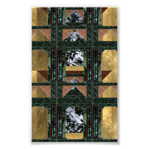 Alter Architektur-Natur-Kunst-Druck Fotodruck