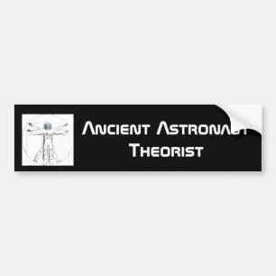Alter Astronauten-Theoretiker-Autoaufkleber Autoaufkleber
