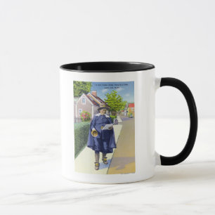 Alter Ausrufer YE Stadt, derbell schellt Tasse