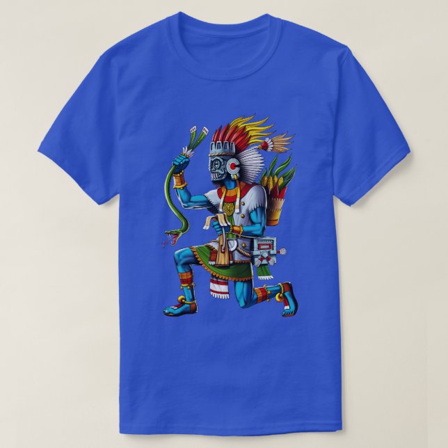 Alter Aztec God Tlaloc T-Shirt (Design vorne)