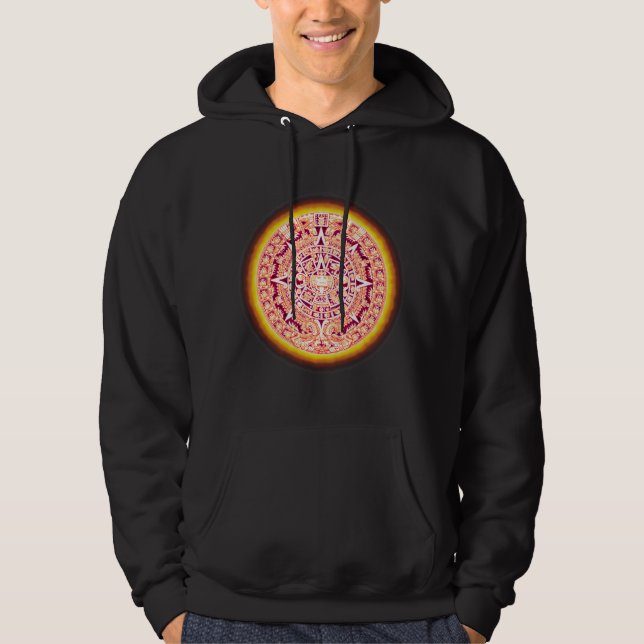 Alter aztekischer Kalender Hoodie (Vorderseite)