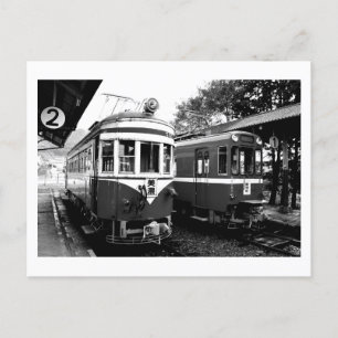 Alter Bahnhof Mino, japanische Postkarte