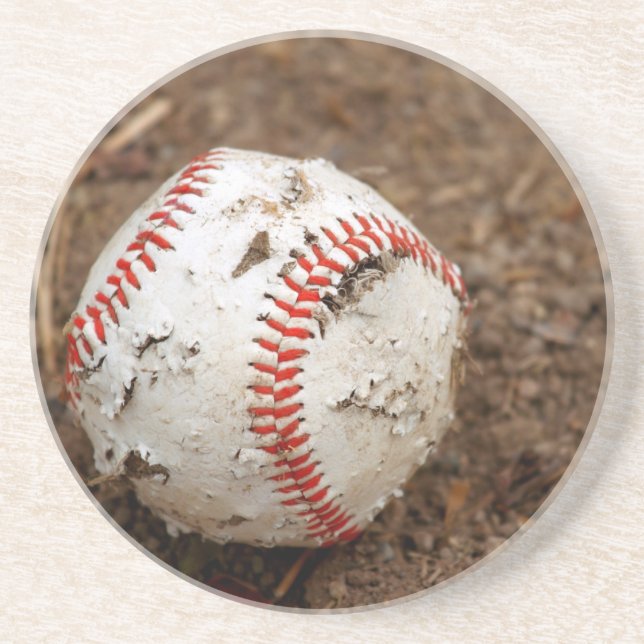 alter Baseball Getränkeuntersetzer (Vorne)